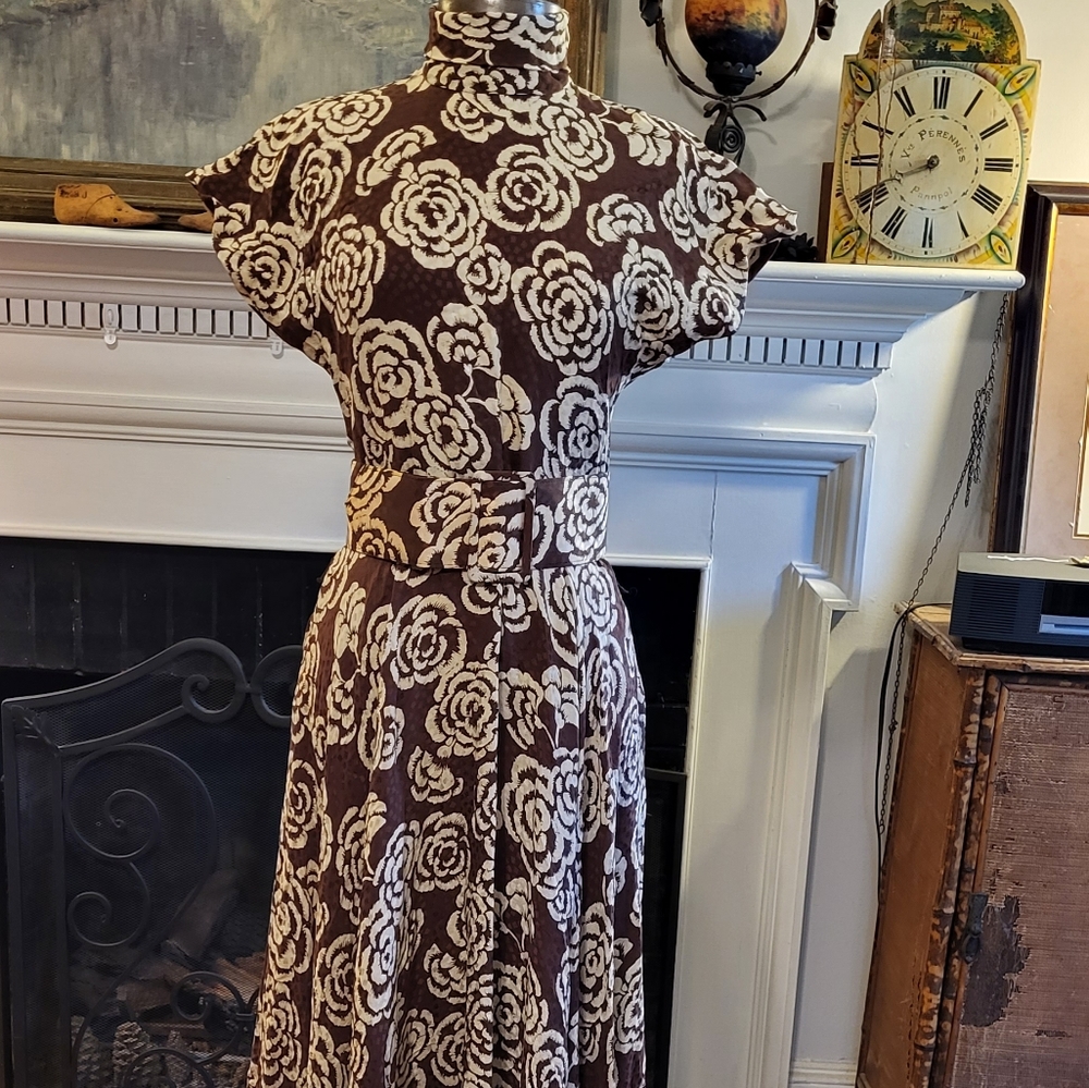 Debora Kuchme Silk Turtle Neck Dress